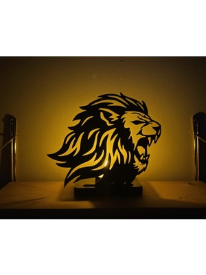 Other Lion Silhouette Dekoratif Masaüstü Aydınlatma ve Mum Tutucu-Lion Silhouette Tealight Candle Holder