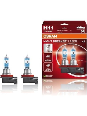 FourForce H11%150 Fazla Işık Night Breaker Laser 12V