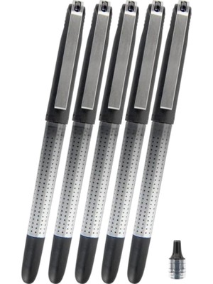 FourForce Pilot Kalem 5 Adet Uniball Eye Needle 0.5 mm Iğne Uçlu Pilot Kalem UB-185 S Iğne Uçlu Likit Mürekkep Jel Kalem