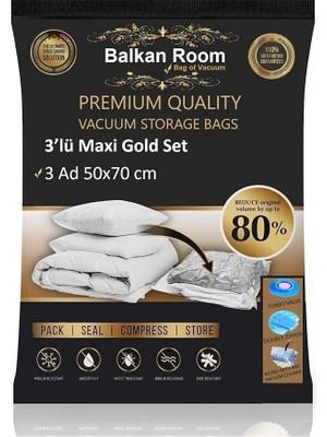 FourForce Room-Vakum Hurcu 3’lü Maxi Gold Set Vakumlu Hurç Vakumlu Poşet (10)