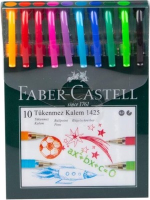 FourForce Tükenmez Kalem Seti, 10 Adet, 0.7 mm Uç, Yumuşak Yazım, Ergonomik Tutuş, Renkli Karışık