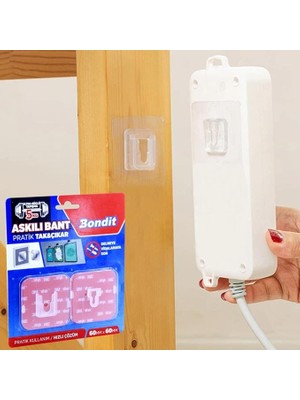 FourForce Bondit 3m Yapışkanlı Tablo Resim Duvar Askı Bandı Sök Tak 5 kg