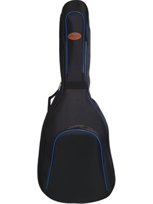 FourForce Müzik Pandura Müzik Profesyonel Su Geçirmez 20 mm Pedli Gigbag Akustik Gitar Kılıfı Siyah