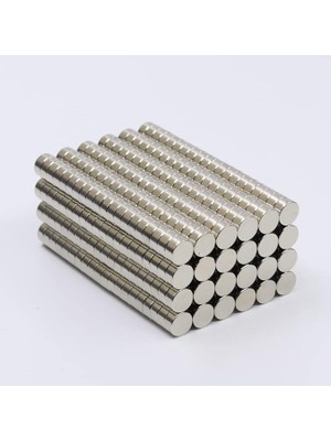 FourForce Adet 6x3 mm Yuvarlak Güçlü Neodyum Mıknatıs (Çap 6 mm Kalınlık 3 Mm)