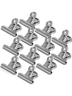 FourForce 12 Adet Mıknatıslı Mandallı Buzdolabı Magnet Fotoğraf Kağıt Evrak Tutucu