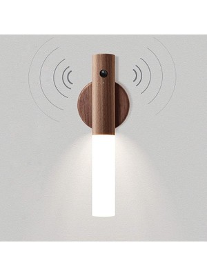 Hareket Sensörlü Işık, Ahşap Duvar Lambası, Akü Merdiveni, USB Şarj Edilebilir, Vintage Iç Duvar Lambası, Dedektör, Kablosuz Işık, Gece Lambası, Manyetik Çocuk Odası, Başucu Lambası, Sıcak Beyaz