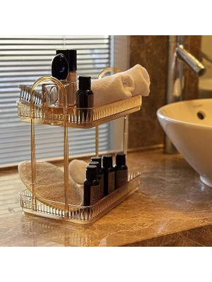 FourForce Düzenleyici Organizer Banyo Rafı (Amber Sarı)