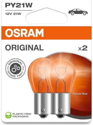 FourForce 7507 PY21 W Sinyal Lambası, Flaş Işığı Double Blister Turuncu 7507-02B