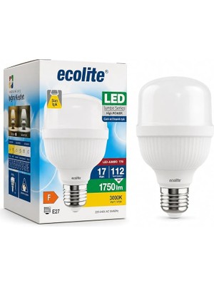 FourForce 17W LED Jumbo Ampul 3000K Sarı Işık 1750 Lümen 112W Eşdeğer E27 Duylu 70X109 mm Yüksek Güçlü Tasarruflu Ampul