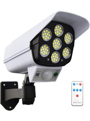 FourForce Solar Duvar Lambası Simülasyon Izleme Insan Indüksiyon Lambası Bahçe Lambası 3 Aydınlatma Modu 77 LED IP65