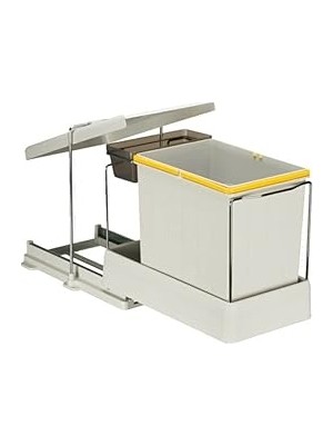FourForce 21600 Raylı Dolap Içi Çöp Kovası 16+1 Lt (17 Lt)