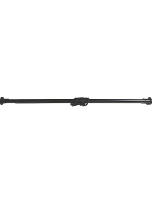 FourForce Banyo Perde Borusu 90CM-130 cm Siyah Duş Perde Askısı Duş Borusu Metal
