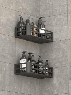 FourForce Life 2 Adet Düzenleyici Yapışkanlı Banyo Organizer Duş Rafı MIT1146