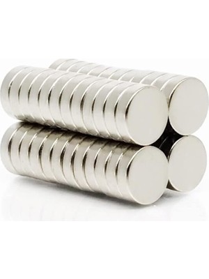 FourForce Adet 10X3 mm Yuvarlak Güçlü Neodyum Mıknatıs (Çap 10 mm Kalınlık 3 Mm)