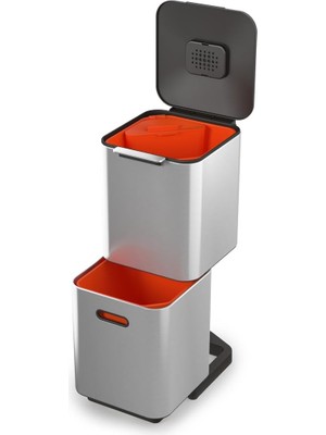 FourForce Joseph Totem Çöp Kovası, Paslanmaz Çelik, 40 Litre