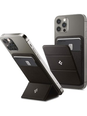 FourForce Magfit iPhone Için Magsafe Özellikli Kartlı Manyetik Cüzdan Smart Fold Wallet Gunmetal - AMP02766