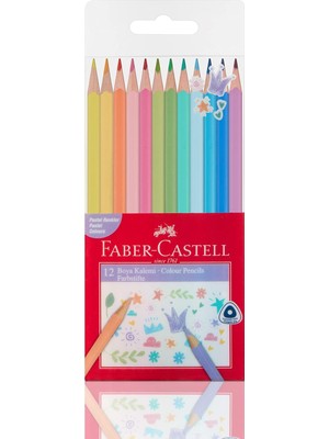 FourForce Pastel Renkler Üçgen Boya Kalemi 12'li