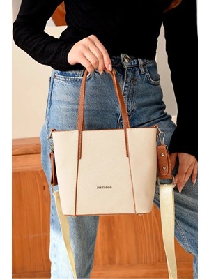 Just Polo Kadın Orta Boy Ayarlanabilir Askılı Lüks El ve Omuz Çantası Shoulder Bag