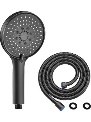 FourForce Huge Duş Başlığı Seti, Yüksek Basınçlı, Kireç Önleyici Nozlle Sistemi/su Tasarruflu Uzun Banyo Duş Hortumu (Asorti Üründür, Renk ve Şekil Değişkenlik Gösterebilir)
