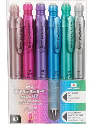 FourForce Deep M.kursun Kalem Metalik 6 Li Pet