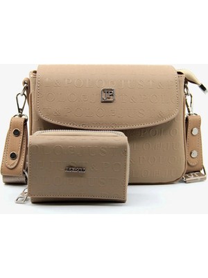 Just Polo Kadın Su Geçirmez Şık El & Omuz Çantası ve Cüzdanı Kombin Shopper