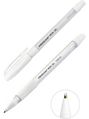 FourForce 2 Adet Beyaz Neon Jel Kalem 1.0 101411 Aykiki