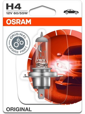 FourForce H4 Orijinal Halojen Far Ampulü, Tekli Paket 12V 60/55W, Tek Ampul Made In Germany