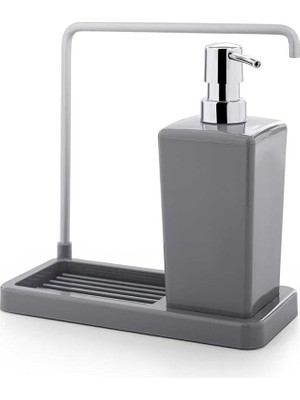 FourForce Luna Mutfak Sıvı Sabunluk, 420 Ml, 21 x 10 x 20 Cm, Gri