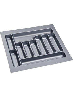 FourForce Çekmece Içi Kaşıklık 55 x 49 cm Mutfak Çekmece Düzenleyici Gri