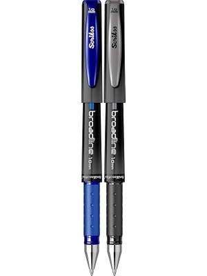 FourForce Offıce Broadlıne 1.0 mm Jel Kalem Siyah & Mavi 2'li Blister