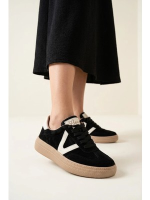 Beety 26BY227.170 Kadın Hakiki Deri Klasik Sneaker Siyah
