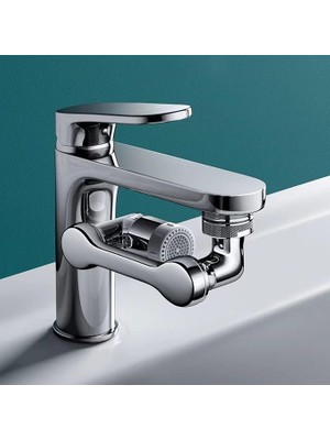 FourForce By Musluk Havalandırıcı, 1080 ° Dönen Genişletici Havalandırıcı, Dayanıklı Sıçrama Korumalı Musluk Genişletici