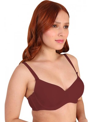 Marsilyan™ Bordo Mı 190B Pedli Balenli Sütyen
