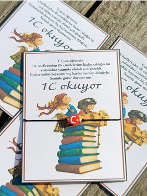 GHL Story Ghlstory Okuma Bayramı Isme Özel Ay Yıldızlı Bileklik 10 Adet
