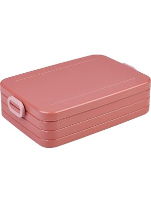 FourForce - Yemek Kutusu Take A Break Large – Bölmeli Beslenme Kutusu – 8 Adede Kadar Tereyağı Ekmeği Için Uygundur – 1500 ml – Canlı Mauve