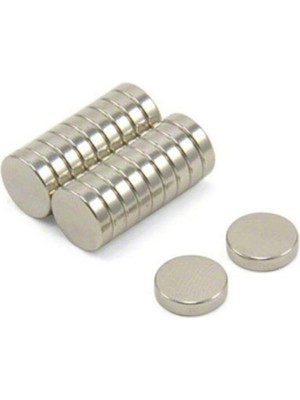 FourForce Magnet 10 Adet 10MM x 2mm Güçlü Yuvarlak Neodyum Mıknatıs (10'lu Paket)