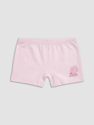 LC Waikiki Pembe Barbie Baskılı Kız Çocuk Boxer 3'lü