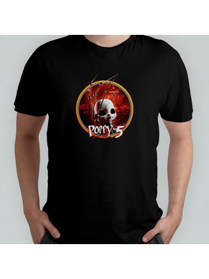 Pixxa Poppy Playtime Chapter 5 Unisex %100 Pamuklu Bisiklet Yaka T-Shirt Model 1