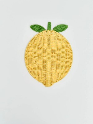 LC Waikiki Karışık Limon Figürlü Hasır Amerikan Servis 40 cm