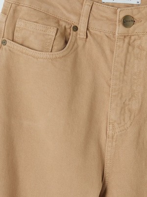 LC Waikiki Bej Wideleg Kadın Jean Pantolon