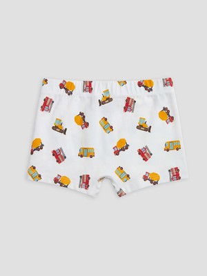 LC Waikiki Ekru Baskılı Erkek Çocuk Boxer