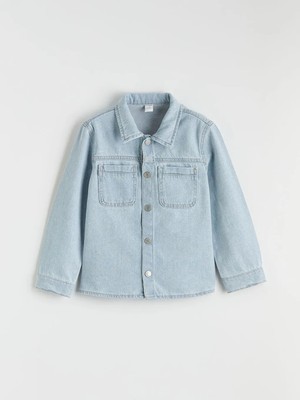 LC Waikiki Indigo Erkek Çocuk Jean Gömlek
