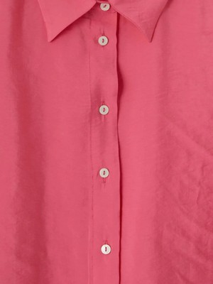 LC Waikiki Pembe Modal Karışımlı Kadın Gömlek
