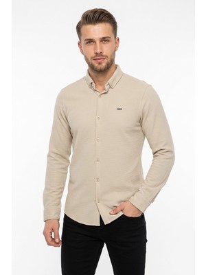 Erkek Spor Slim Fitt Uzun Kol  Gömlek BGL-ST05440