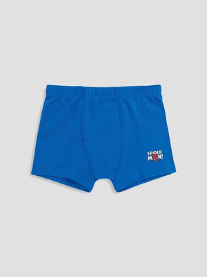 LC Waikiki Mavi Spider-Man Baskılı Erkek Bebek Boxer 3'lü