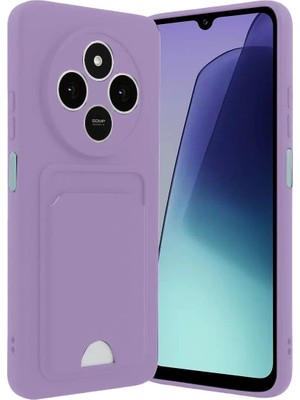 Durukar®   Redmi 14C Kelvin Kartvizitli Silikon - Lila