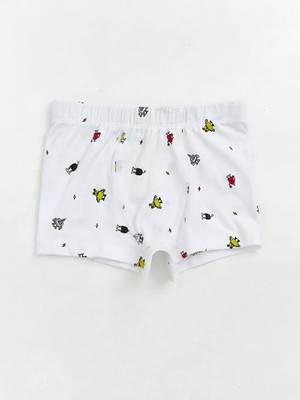 LC Waikiki Beyaz Baskılı Erkek Çocuk Boxer 3'lü