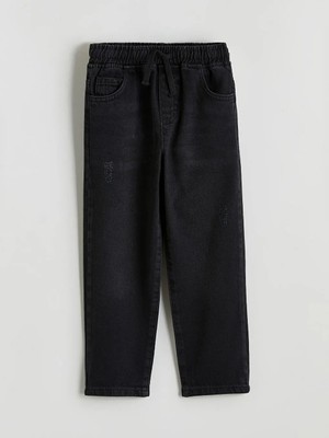 LC Waikiki Siyah Beli Lastikli Erkek Çocuk Jean Pantolon