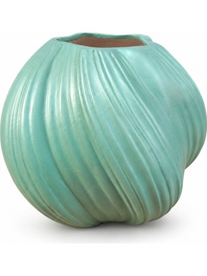 Gitti Gitti Büyük Dev Kıvrımlı Vazo 31X35 cm Dekoratif Modern Vazo