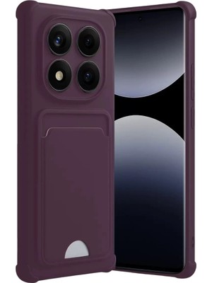 Durukar®   Redmi Note 14 Pro Plus Kelvin Kartvizitli Silikon - Derin Mor